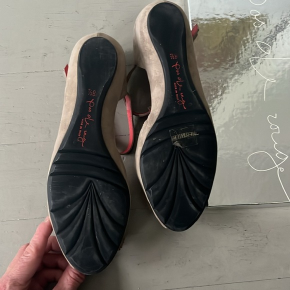 Pas de Rouge Taupe Sandals 8.5 - Picture 5 of 10